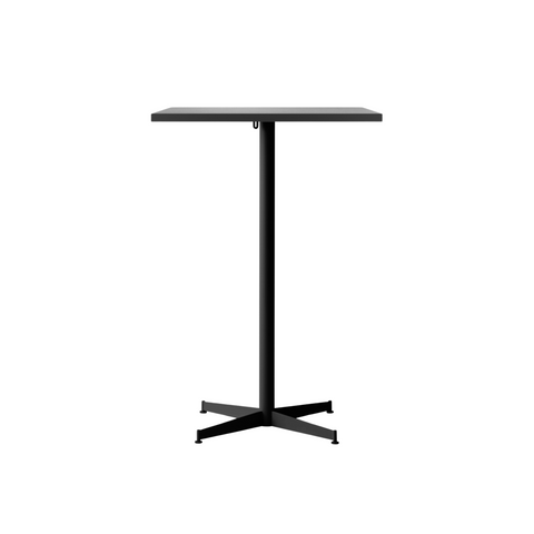 Audo Copenhagen Nook Bar Table 28"L x 24"W in Black and Black Oak Veneer, packshot on white