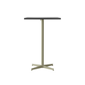 Audo Copenhagen Nook Bar Table 28"L x 24"W in Olive and Black Oak Veneer, packshot on white