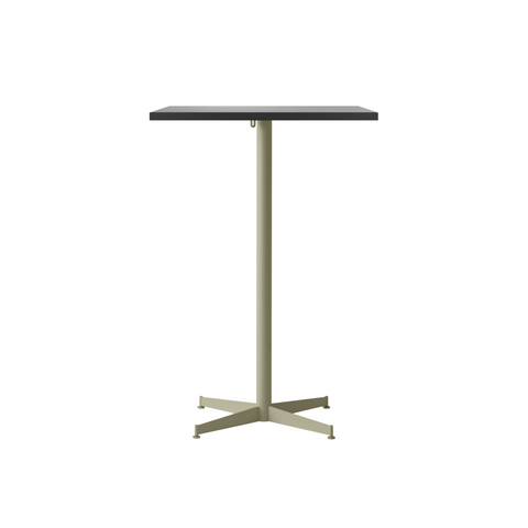 Audo Copenhagen Nook Bar Table 28"L x 24"W in Olive and Black Oak Veneer, packshot on white