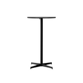 Audo Copenhagen Nook Bar Table 24"Ø in Black and Black Oak Veneer, packshot on white