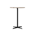Audo Copenhagen Nook Bar Table 32"Ø in Black and Kunis Breccia Stone, packshot on white