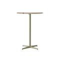 Audo Copenhagen Nook Bar Table 32"Ø in Olive and Kunis Breccia Stone, packshot on white