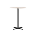 Audo Copenhagen Nook Bar Table 32"Ø in Black and Ceramic Sand, packshot on white
