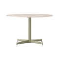 Audo Copenhagen Nook Lounge Table in Olive and Ceramic Sand, packshot on white