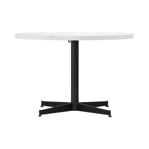 Audo Copenhagen Nook Lounge Table in Black and Estremoz Marble, packshot on white