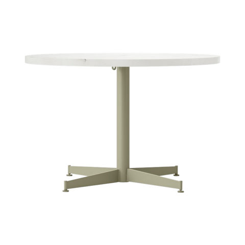 Audo Copenhagen Nook Lounge Table in Olive and Estremoz Marble, packshot on white