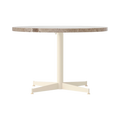 Audo Copenhagen Nook Lounge Table in Ivory and Kunis Breccia Stone, packshot on white