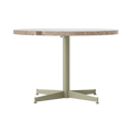 Audo Copenhagen Nook Lounge Table in Olive and Kunis Breccia Stone, packshot on white