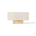 Audo Copenhagen Nonna Table Lamp, Travertine Wide, packshot on white