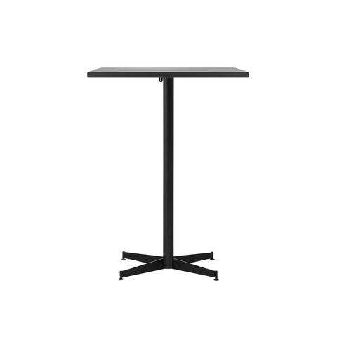 Audo Copenhagen Nook Counter Table 28"L x 24"W in Black and Black Oak Veneer, packshot on white