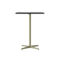 Audo Copenhagen Nook Counter Table 28"L x 24"W in Olive and Black Oak Veneer, packshot on white