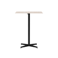Audo Copenhagen Nook Counter Table 28"L x 24"W in Black and Ceramic Sand, packshot on white