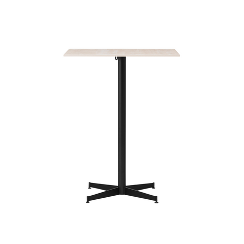 Audo Copenhagen Nook Counter Table 28"L x 24"W in Black and Ceramic Sand, packshot on white