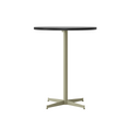 Audo Copenhagen Nook Counter Table 24"Ø in Olive and Black Oak Veneer, packshot on white