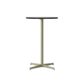 Audo Copenhagen Nook Counter Table 32"Ø in Olive and Black Oak Veneer, packshot on white