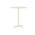 Audo Copenhagen Nook Counter Table 32"Ø in Ivory and Ceramic Sand, packshot on white