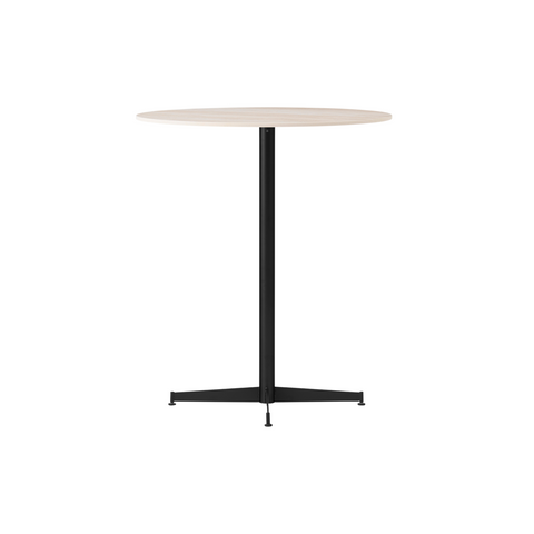 Audo Copenhagen Nook Counter Table 32"Ø in Black and Ceramic Sand, packshot on white