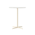 Audo Copenhagen Nook Counter Table 32"Ø in Ivory and Estremoz Marble, packshot on white