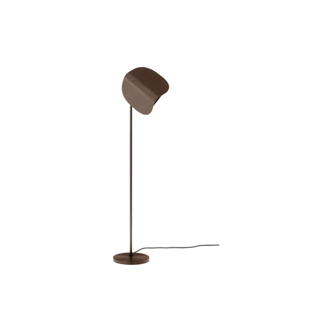 Audo Copenhagen Wing Floor Lamp in Bronzed Aluminum, packshot on white