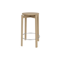 Audo Copenhagen Passage Bar & Counter Stool Counter in Natural Oak, packshot on white