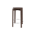 Audo Copenhagen Passage Bar & Counter Stool Counter in Dark Stained Oak, packshot on white