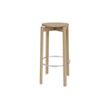 Audo Copenhagen Passage Bar & Counter Stool Bar in Natural Oak, packshot on white