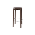 Audo Copenhagen Passage Bar & Counter Stool Bar in Dark Stained Oak, packshot on white