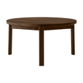 Audo Copenhagen Passage Lounge Table Ø70 in Dark Stained Oak, packshot on white