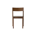 Audo Copenhagen Mauro Dining Chair, Wood Seat in Dark Stained Oak, packshot on white