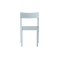 Audo Copenhagen Mauro Dining Chair, Wood Seat in Linen Blue Oak, packshot on white