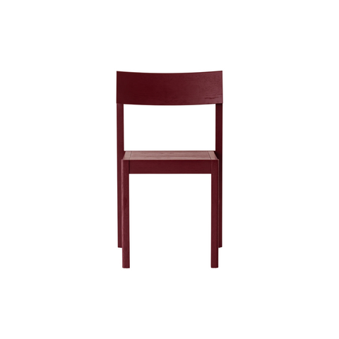 Audo Copenhagen Mauro Dining Chair, Wood Seat in French Red Oak, packshot on white