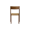 Audo Copenhagen Mauro Dining Chair, Paper Cord Seat in Dark Stained Oak, packshot on white