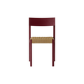 Audo Copenhagen Mauro Dining Chair, Paper Cord Seat in French Red Oak, packshot on white