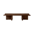 Audo Copenhagen Conrad Lounge Table 59"L x 30"W in Dark Stained Oak, packshot on white