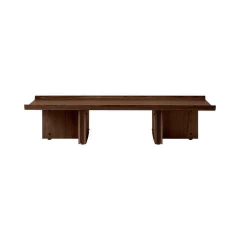 Audo Copenhagen Conrad Lounge Table 59"L x 30"W in Dark Stained Oak, packshot on white