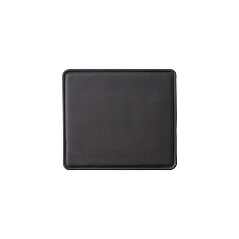 Audo Copenhagen Mauro Seat Cushion in Madras Black, packshot on white