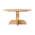 Audo Copenhagen Puffin Dining Table, Round 56"Ø in Oak Veneer, packshot on white