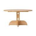 Audo Copenhagen Puffin Dining Table, Round 56"Ø in Solid Oak, packshot on white