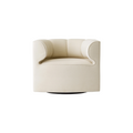 Audo Copenhagen Eave Seamline Lounge Chair, Without Swivel in Siennatonal 12, packshot on white