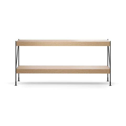 Audo Copenhagen Zet Storage System, 60", 1 x 2 in Natural Oak, packshot on white