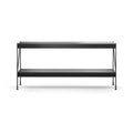 Audo Copenhagen Zet Storage System, 60", 1 x 2 in Black Oak, packshot on white