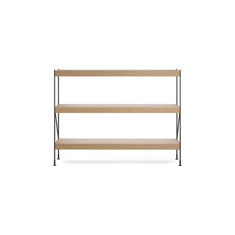 Audo Copenhagen Zet Storage System, 60", 1 x 3 in Natural Oak, packshot on white