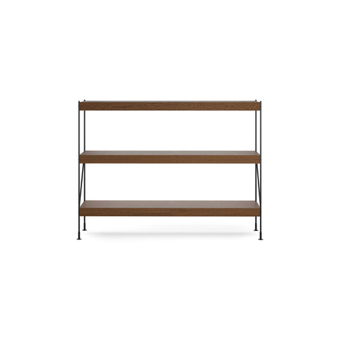 Audo Copenhagen Zet Storage System, 60", 1 x 3 in Dark Stained Oak, packshot on white