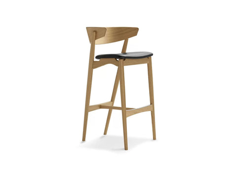 No 7 Bar Stool, Leather by Sibast