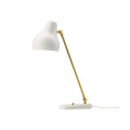 vl38 table lamp designed by vilhelm lauritzen for louis poulsen in white