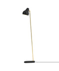 black vl38 floor lamp designed by vilhelm lauritzen for louis poulsen