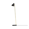 black vl38 floor lamp designed by vilhelm lauritzen for louis poulsen