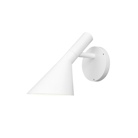 white aj 50 outdoor wall lamp designed by arne jacobsen for louis poulsen