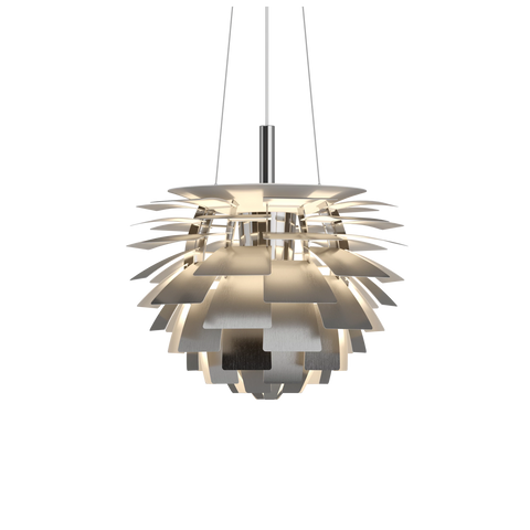 PH Artichoke designed by poul hennginsen for Louis poulsen in stainless steel