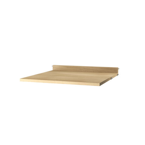 String Furniture Work Desk in oak – modern Scandinavian design desk for String modular shelving system.